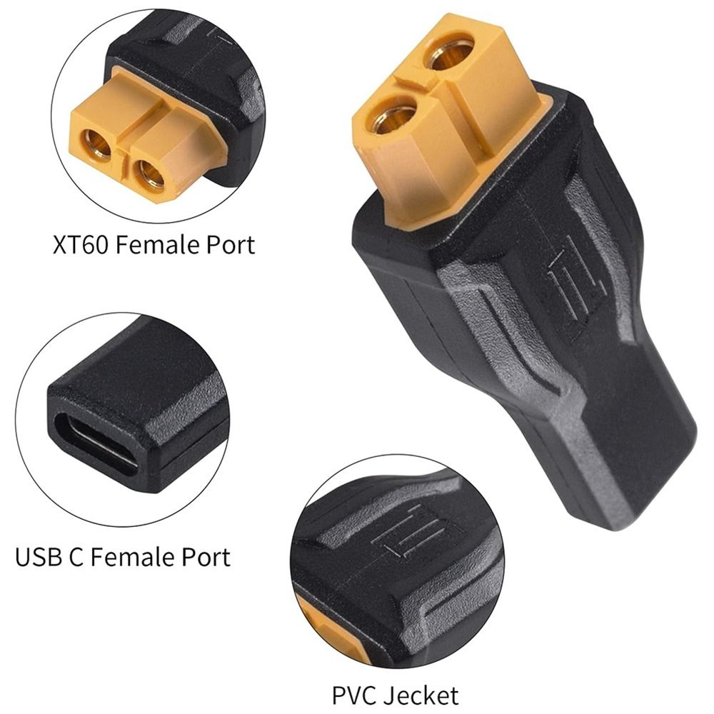 5525 7450 USB C إلى XT60 محول  - مراجعة Outdoor Power Adapter Usb C وسعره